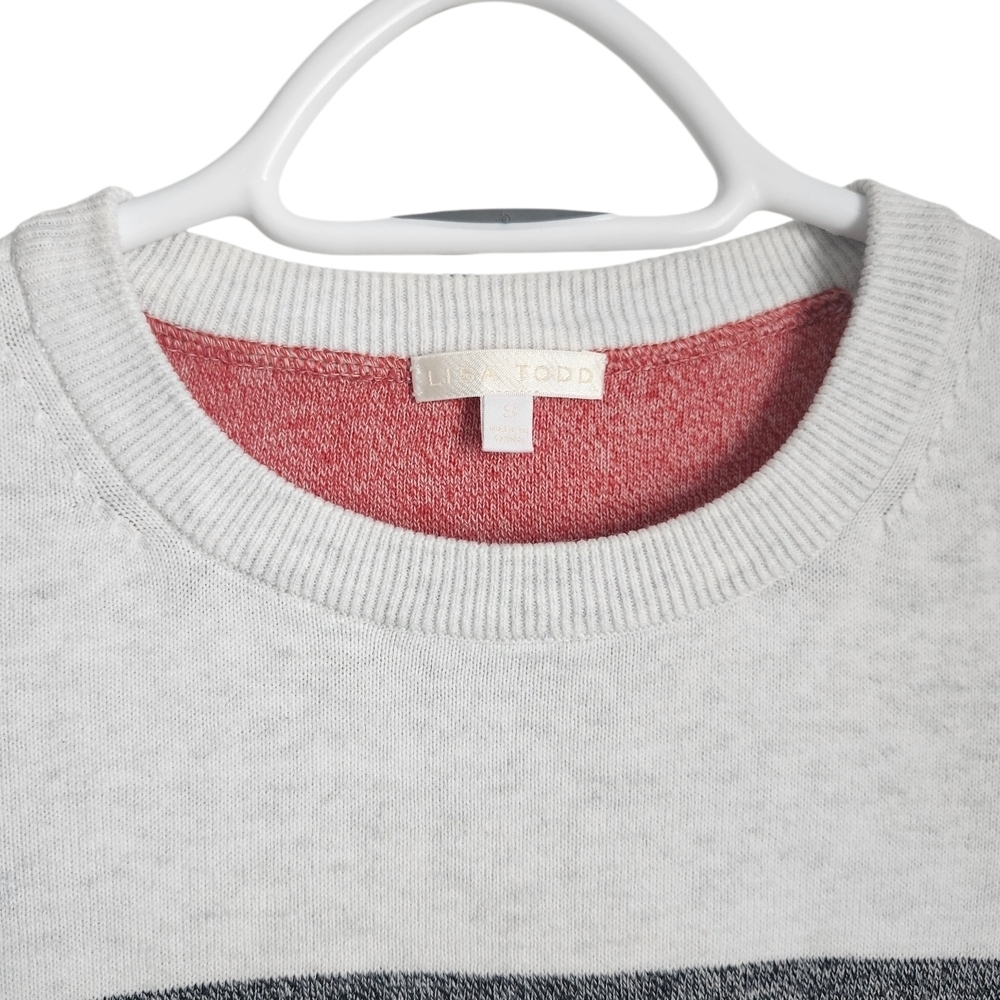Lisa Todd Striped Crewneck Sweater In Size Small - Picture 4 of 5